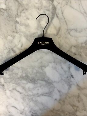 Authentic BALMAIN PARIS Black Velvet Luxury Hanger